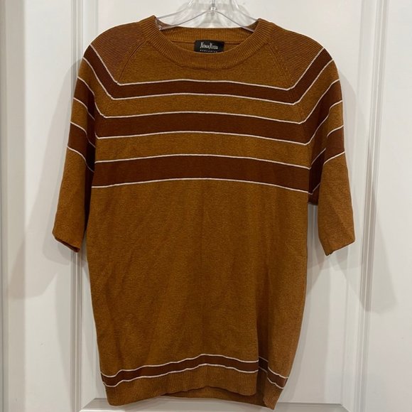 Men size medium brown and tan sweater Neiman Marcus